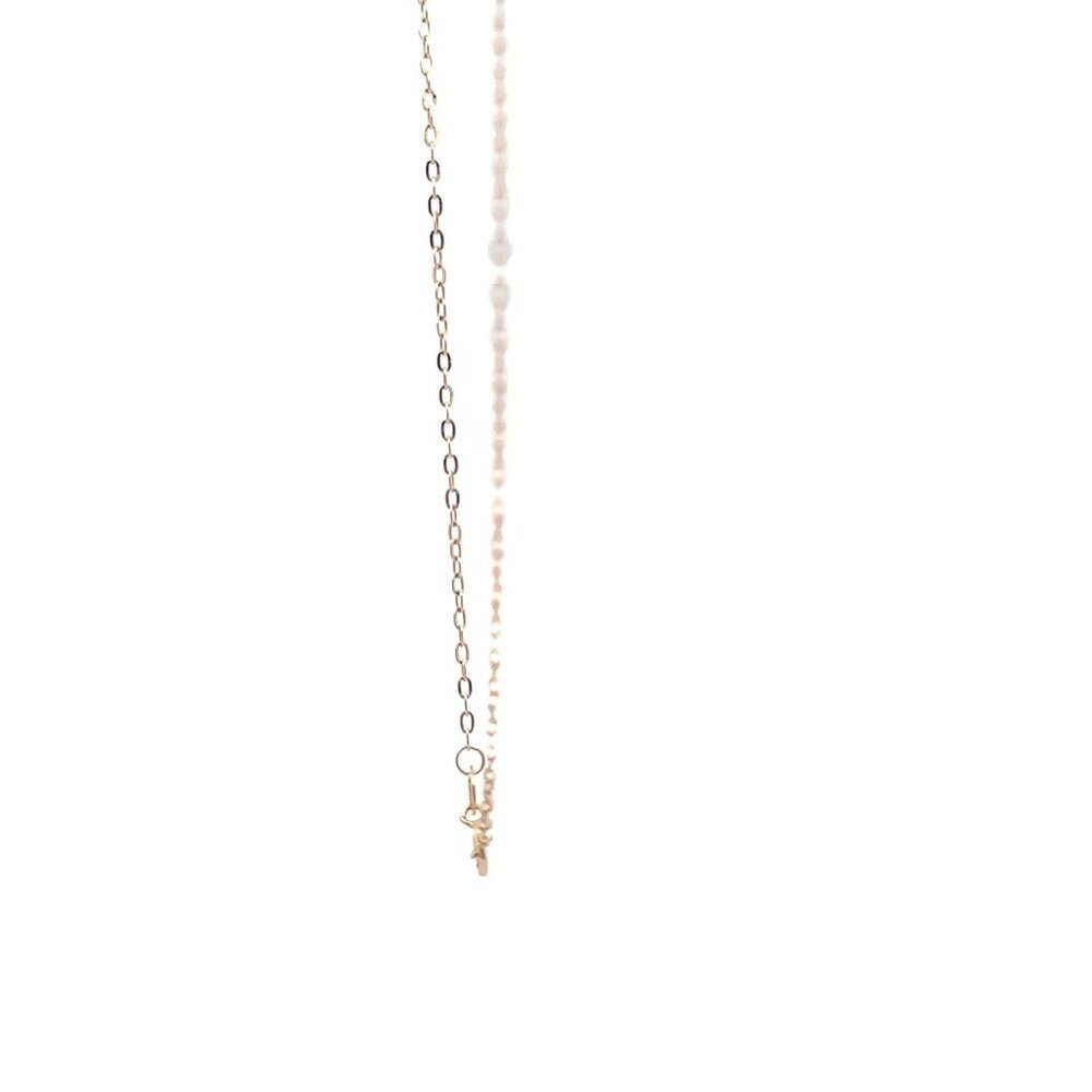 18K Gold Necklace Chain 17.75 inches Pendant Ball Frosted - Picture 7 of 8